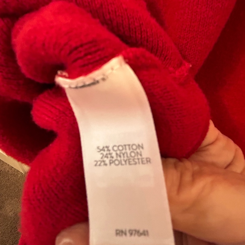 JJILL Women's Red Mock Turtleneck Sweater Pullover Sweater Size L..So Cozy &Soft - Picture 4 of 5